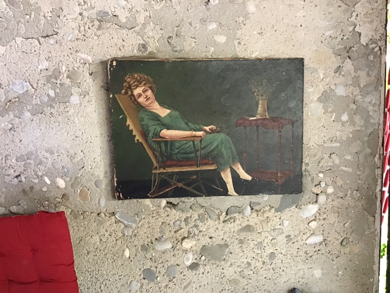 Huile sur toile 1920 l’après repas au boudoir