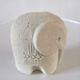 Paper press sculpture elephant Marbell Stone art belgium design 70s