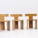 Vintage sculptural dining chairs, set of 5