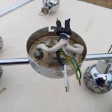 Vintage Chrome Pendant Light