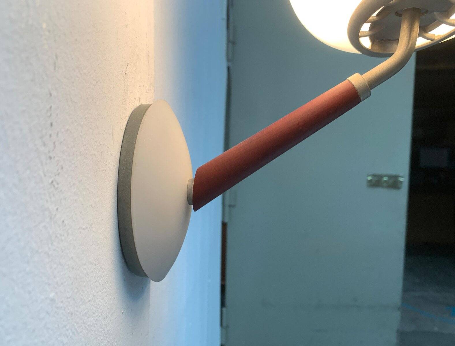 Postmodern Italian model Applique Pao W by Matteo Thun for Arteluce, 1990s.