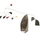 Olivier Vonet Sculpture in black, red, and yellow lacquered metal. Contemporary.