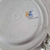 Lot de 6 assiettes en faïence française ou en céramique de Moustiers peinte