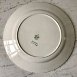 Plat rond Saint-Amand Céranord modèle "Gilberte" peint à la main années 30
