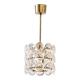 Carl Fagerlund, Glass and Brass Pendant Fagerhult/Orrefors, Scandinavian Modern