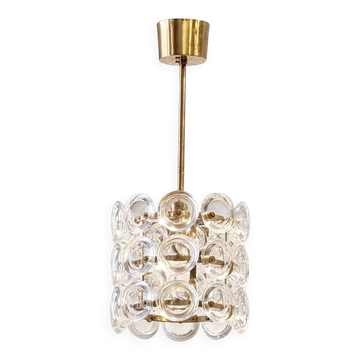 Suspension en verre et laiton Carl Fagerlund,  Fagerhult/Orrefors, Scandinavian Modern