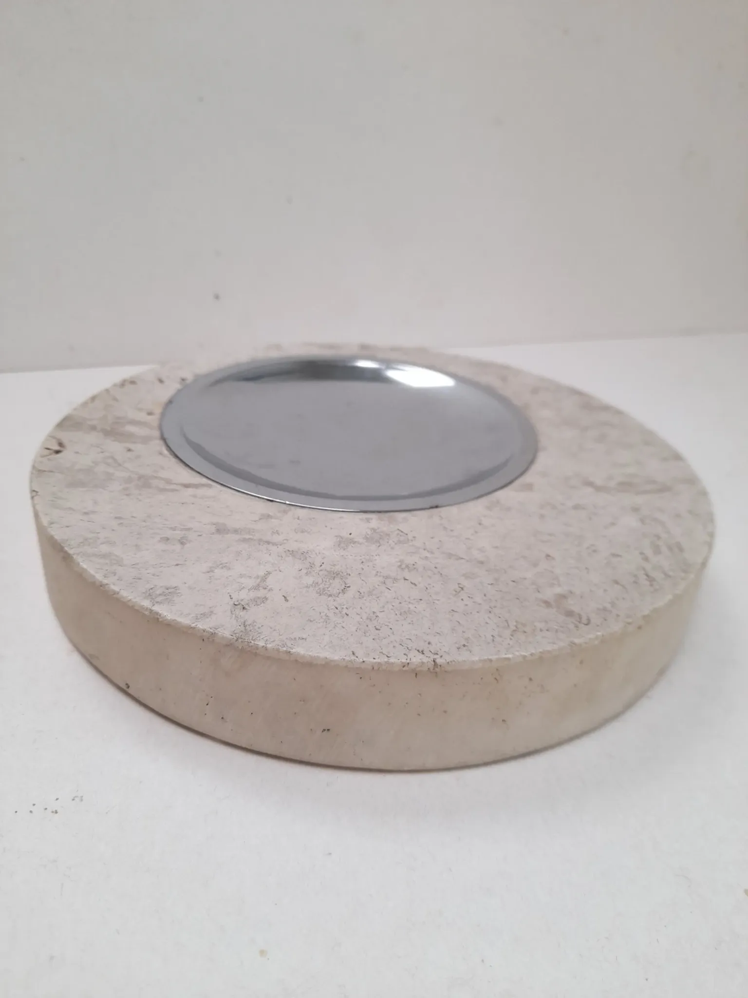Large travertine ashtray Fratelli Mannelli