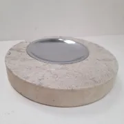 Large travertine ashtray Fratelli Mannelli