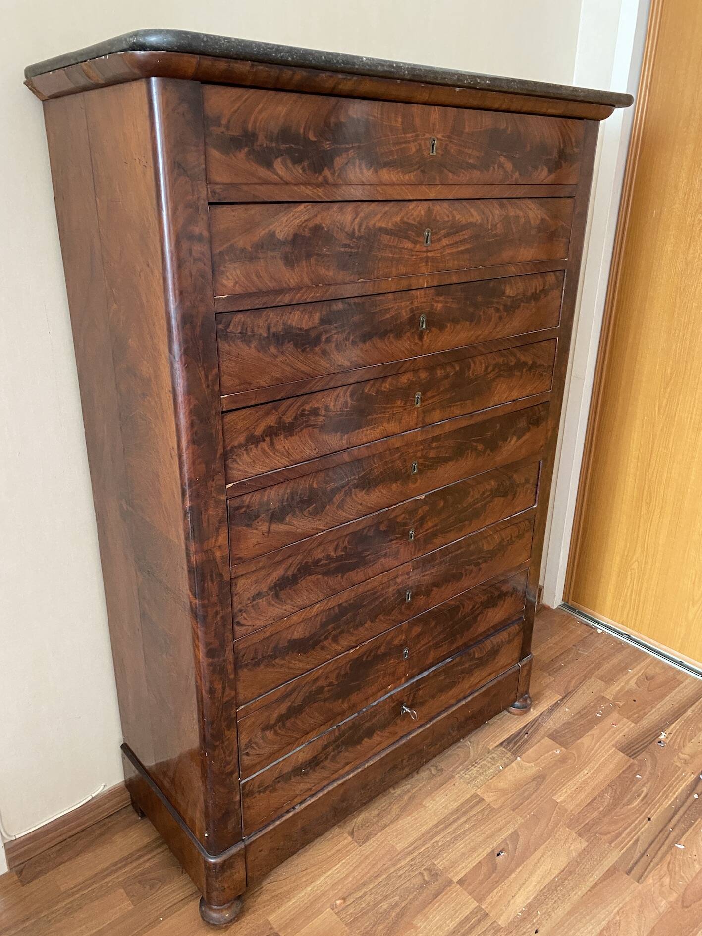 Chiffonnier Dizainier Acajou