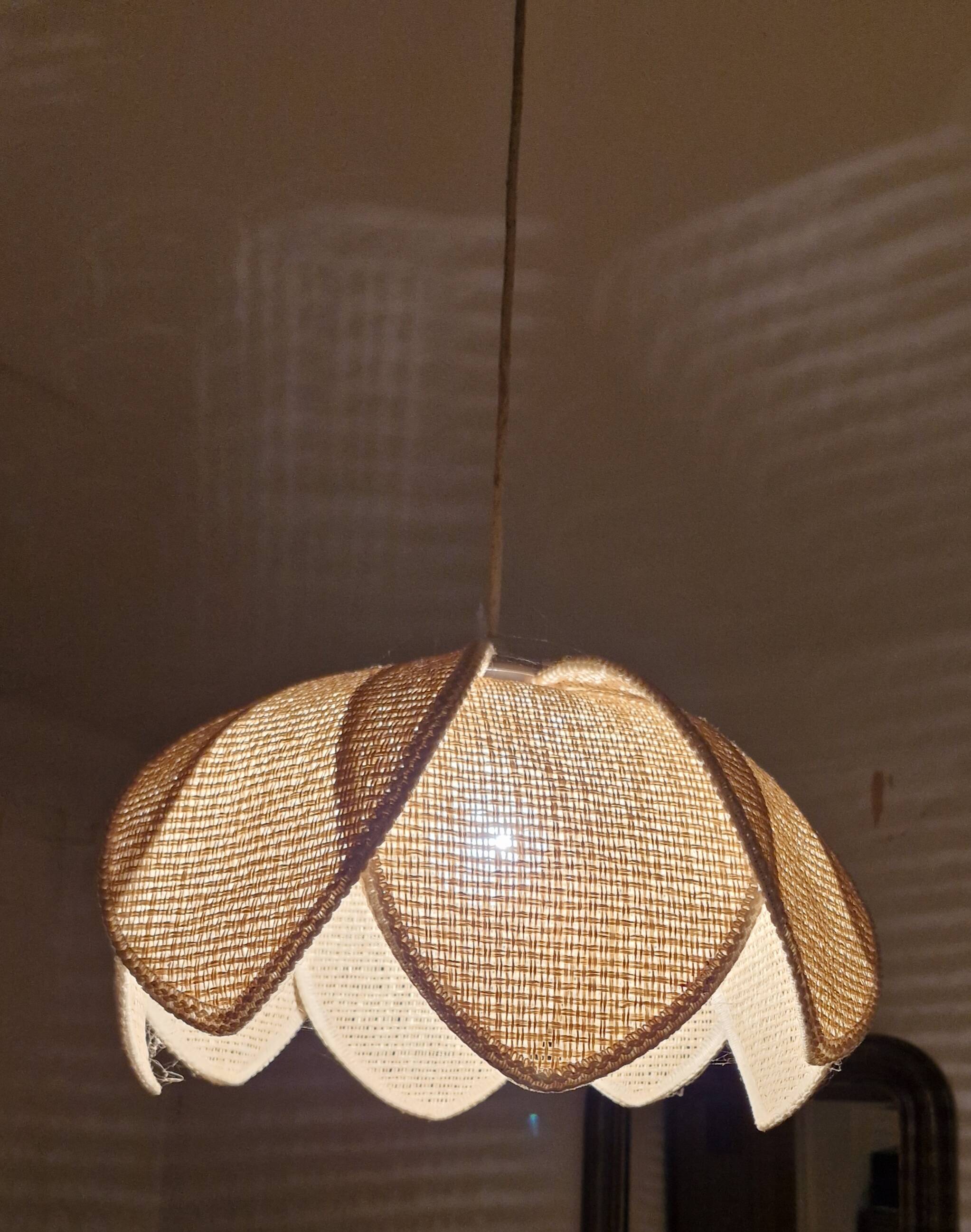 Rattan pendant light
