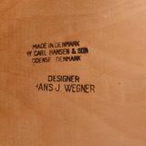 Hans Wegner dining chairs x4. Carl Hansen, Denmark. 1962