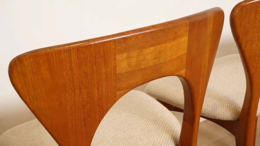 6 x dining chair | Koefoeds Hornslets | Niels Koefoed | Model Peter | Teak