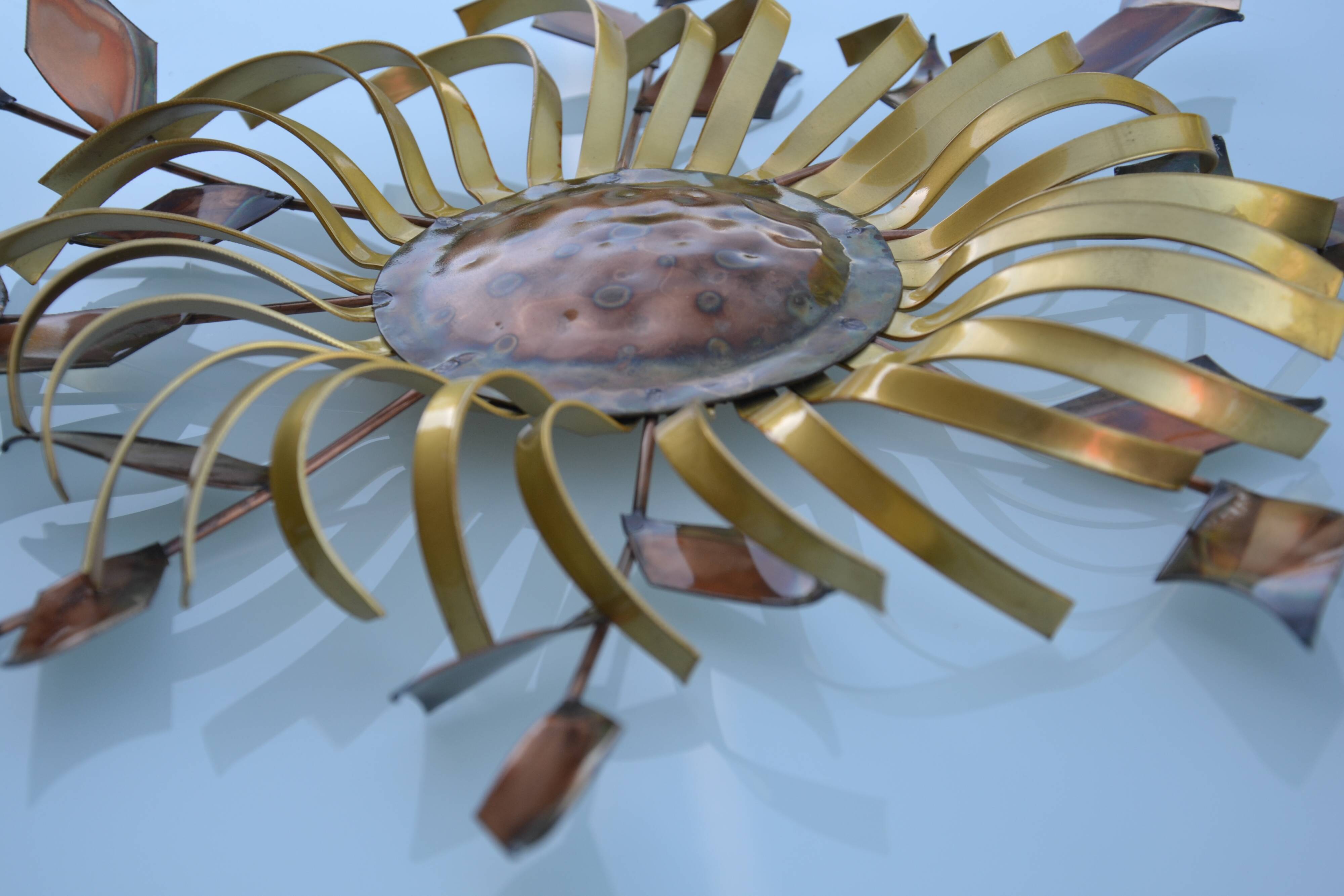 Chiseled metal sculpture