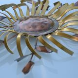 Chiseled metal sculpture