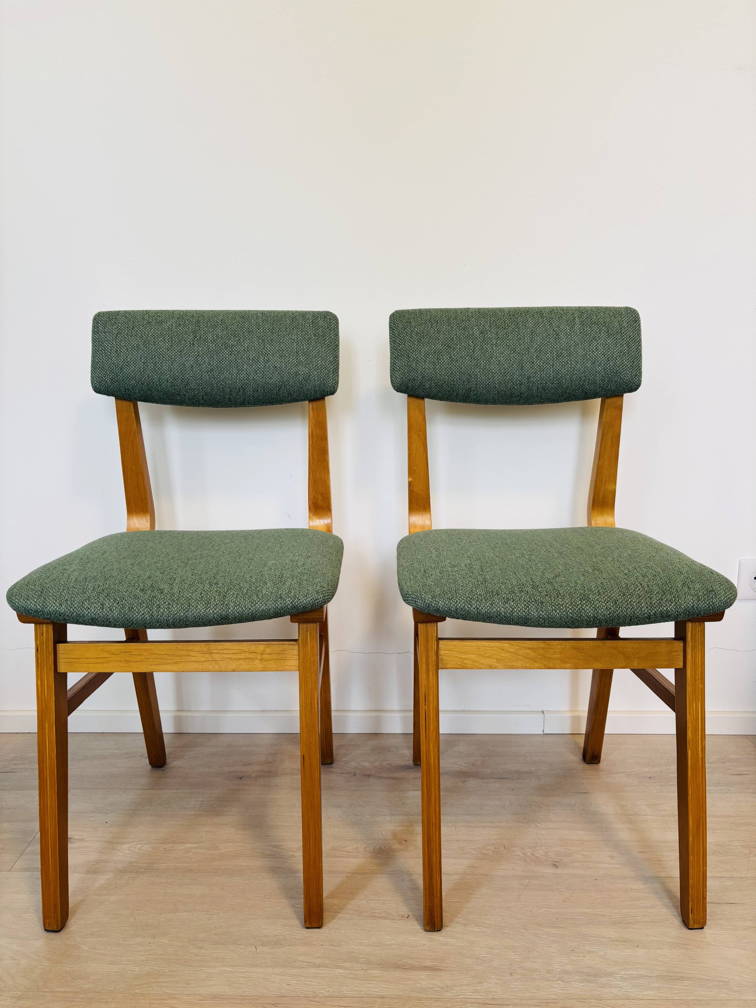 Mid-Century Dining Chairs by Ludvik Volak, Czechoslovakia 1970’s