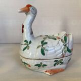 Large bird pocket emptier with butterflies and flowers.