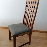 Set square table 6/8 people + 4 chairs + 2 benches