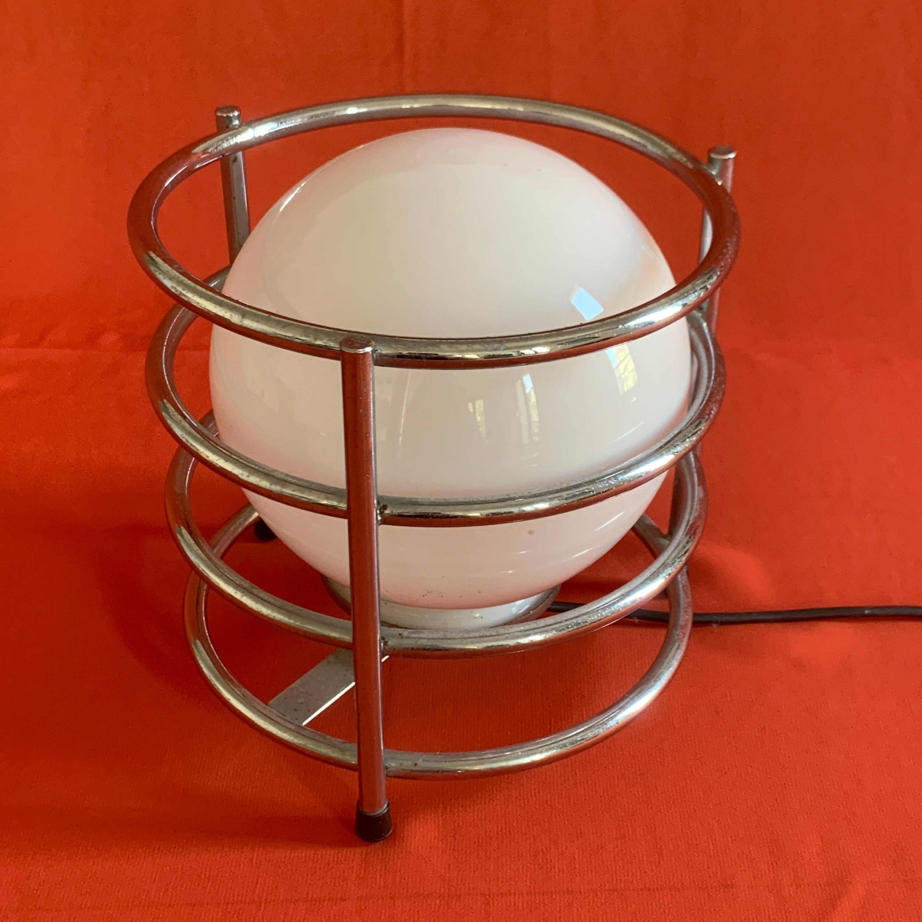 Vintage opaline lamp 70's