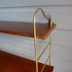 Wall shelves in brass and teak of the 1960s