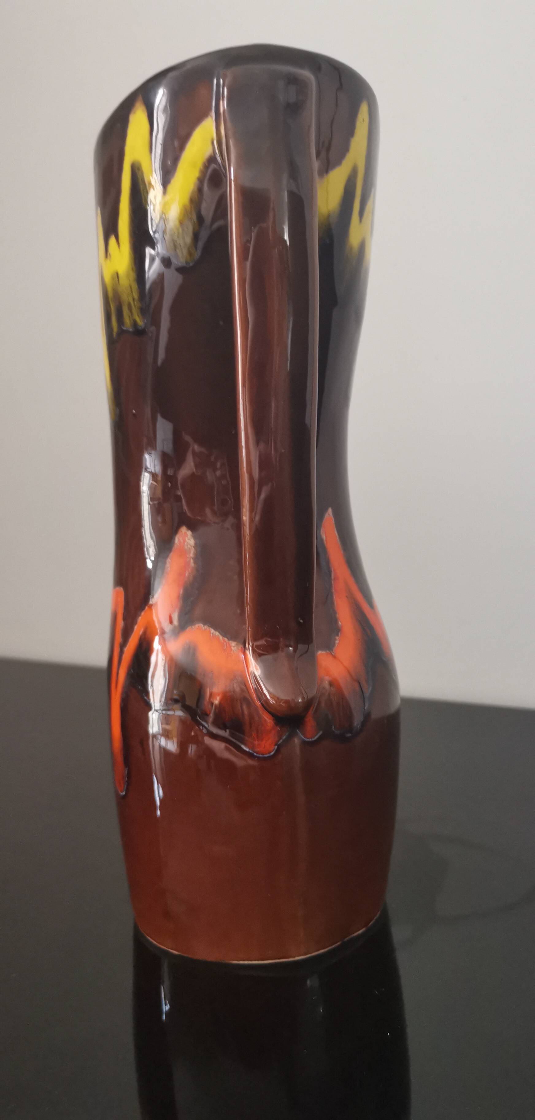 Old Anjou ceramic vase