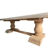 Large farmhouse table with 2 extensions