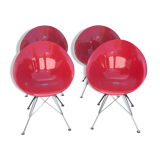 Eros chair with wire base by Philippe Starck, Kartell