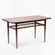 Coffee table with an openwork shelf