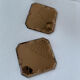 Set of two vintage bevelled mirrors