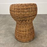Champagne cork rattan stool