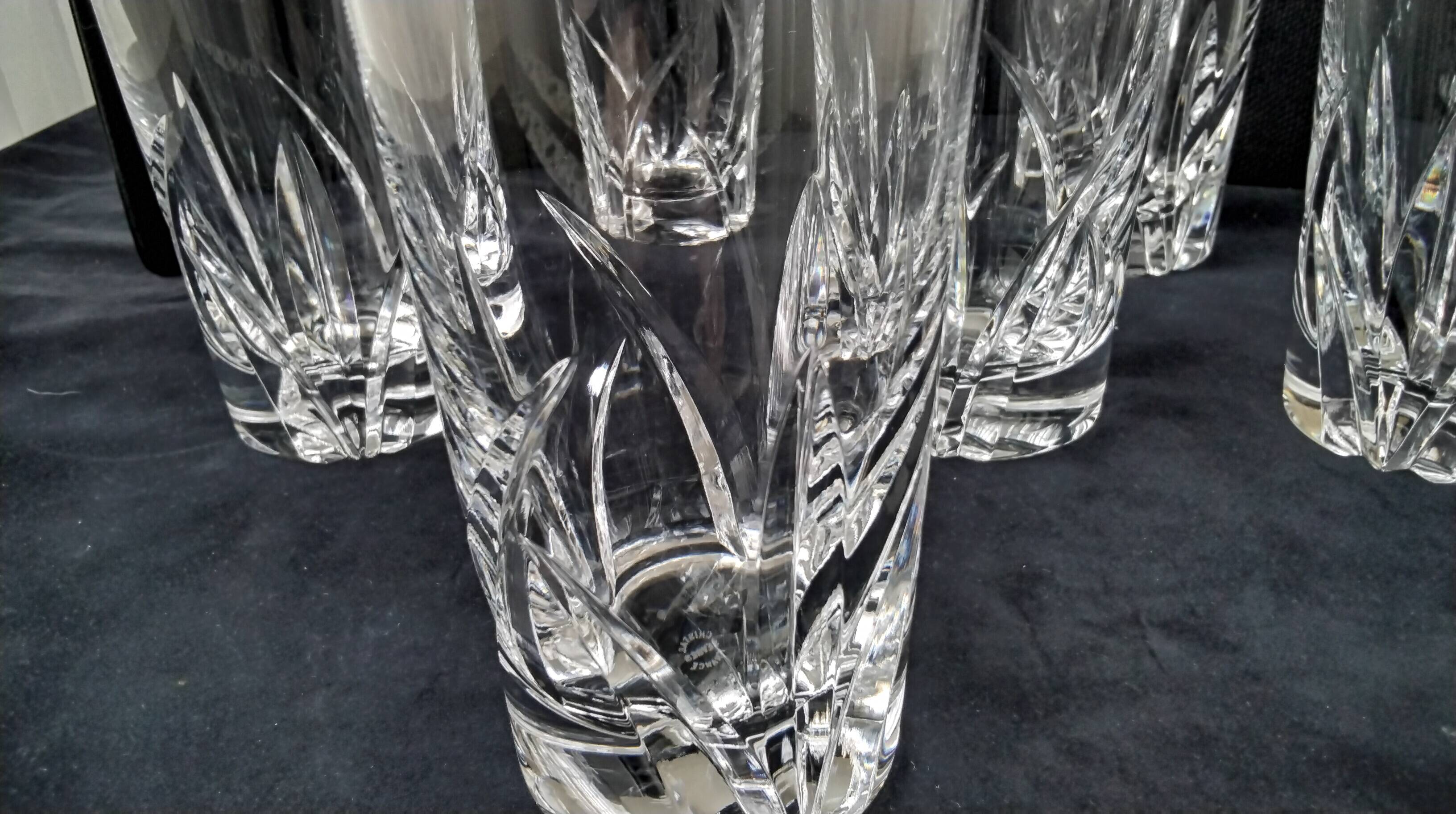 6 Verres à orangeade en Cristal de Sèvres