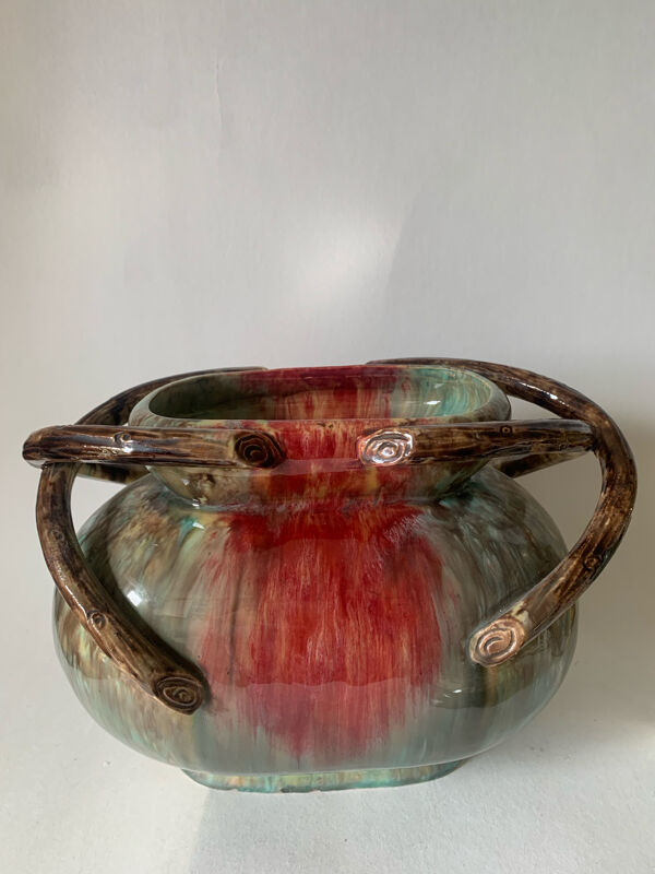 Vasque en faïence émaillée Art Deco