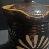 Pitcher covered glazed terracotta alsace Soufflenheim XXth