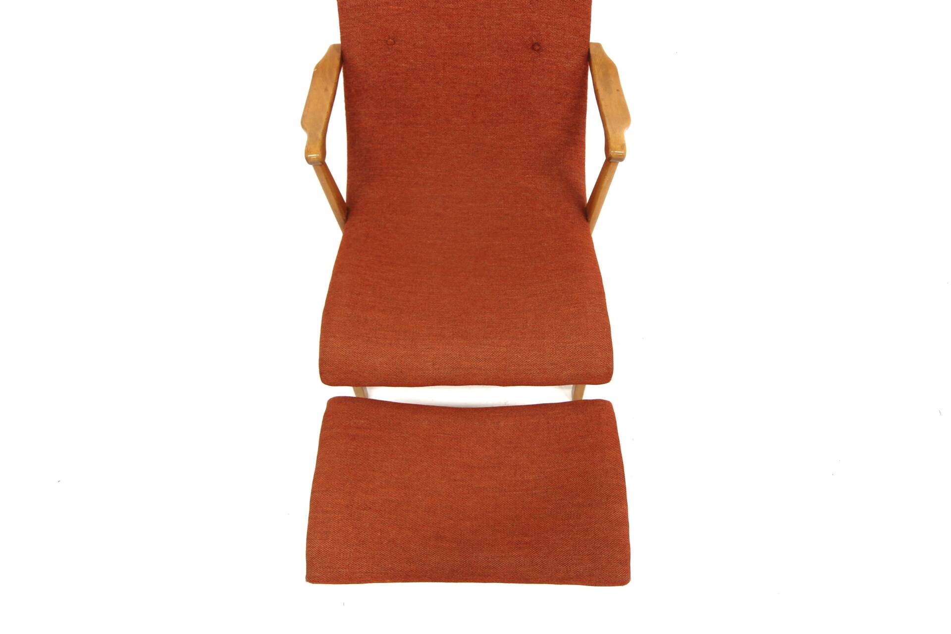 Scandinavian beech armchair, Sweden, 1960