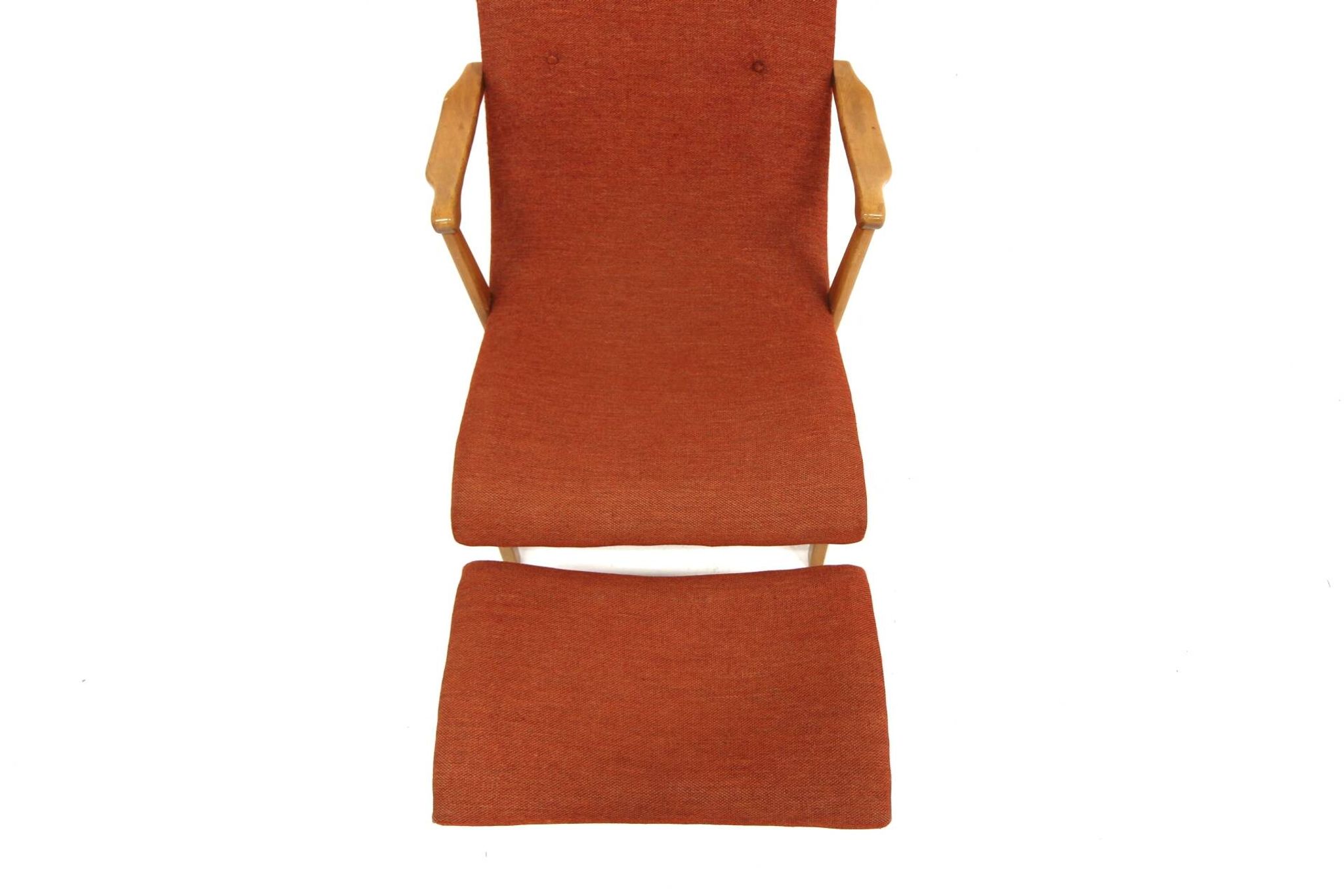 Fauteuil scandinave en hêtre, Suède, 1960