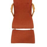 Scandinavian beech armchair, Sweden, 1960