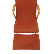 Fauteuil scandinave en hêtre, Suède, 1960