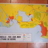 School map marseille fos sur mer berre pond & france tourism thermal spa