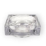 Monumental molded crystal ashtray, Sevres France 1970s