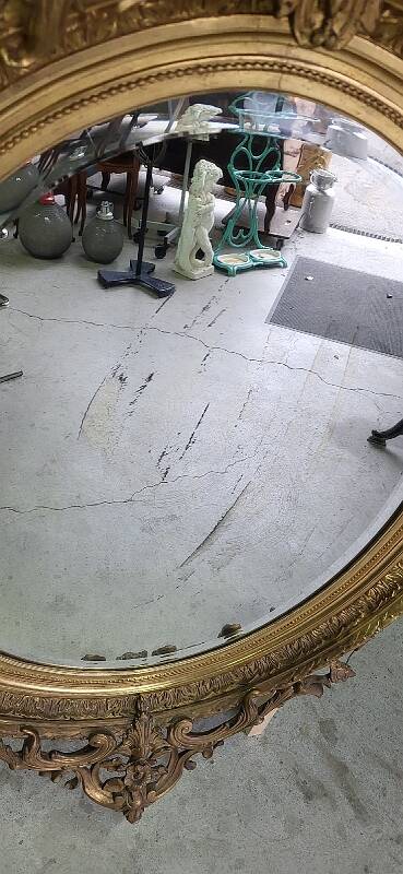 19th century gilt medallion mirror