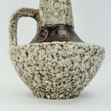 large FLOOR VASE 1970s fat lava glaze ornamental decor model 100