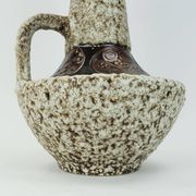 large FLOOR VASE 1970s fat lava glaze ornamental decor model 100