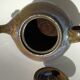 La Borne iridescent blue sandstone teapot signed