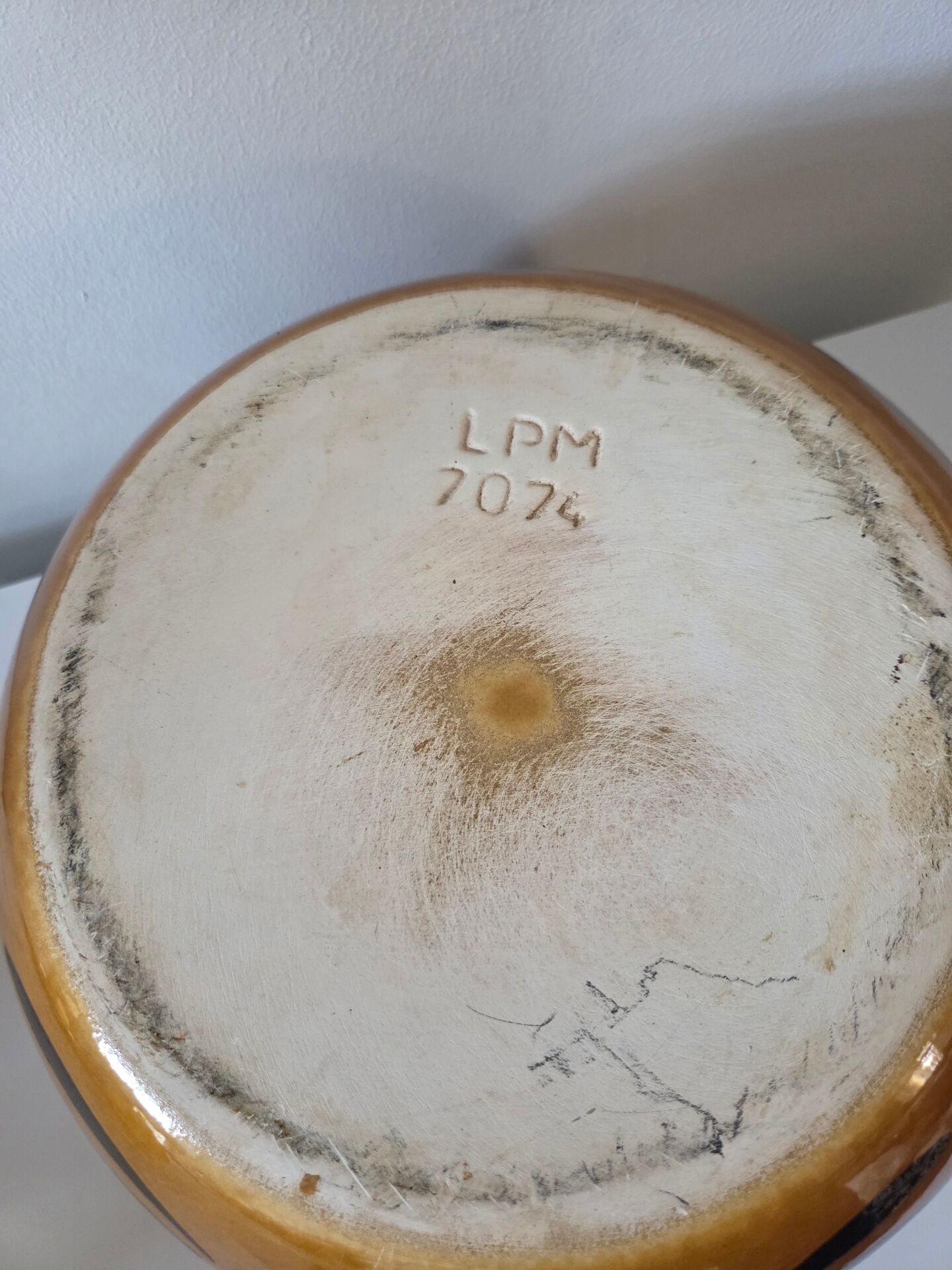 Large terracotta salad bowl