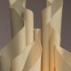 Georgia Jacob "Corolle" Table Lamp – Sculptural Light Art, France 1970s
