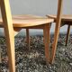 Pair of vintage solid wood bistro chairs