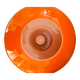 Lustre opaline orange années 70