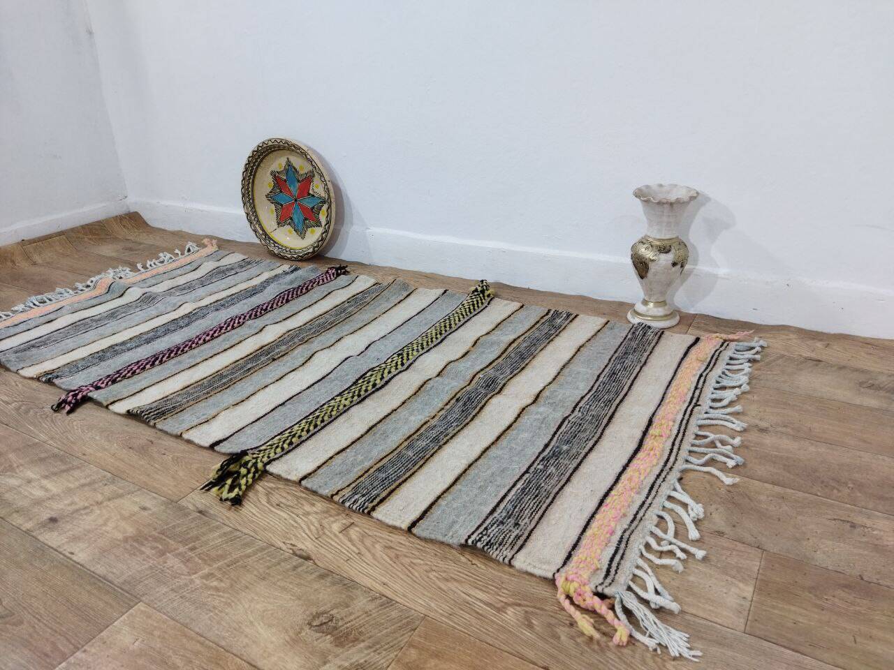 Handcrafted Moroccan Berber Rug 183 X 88CM