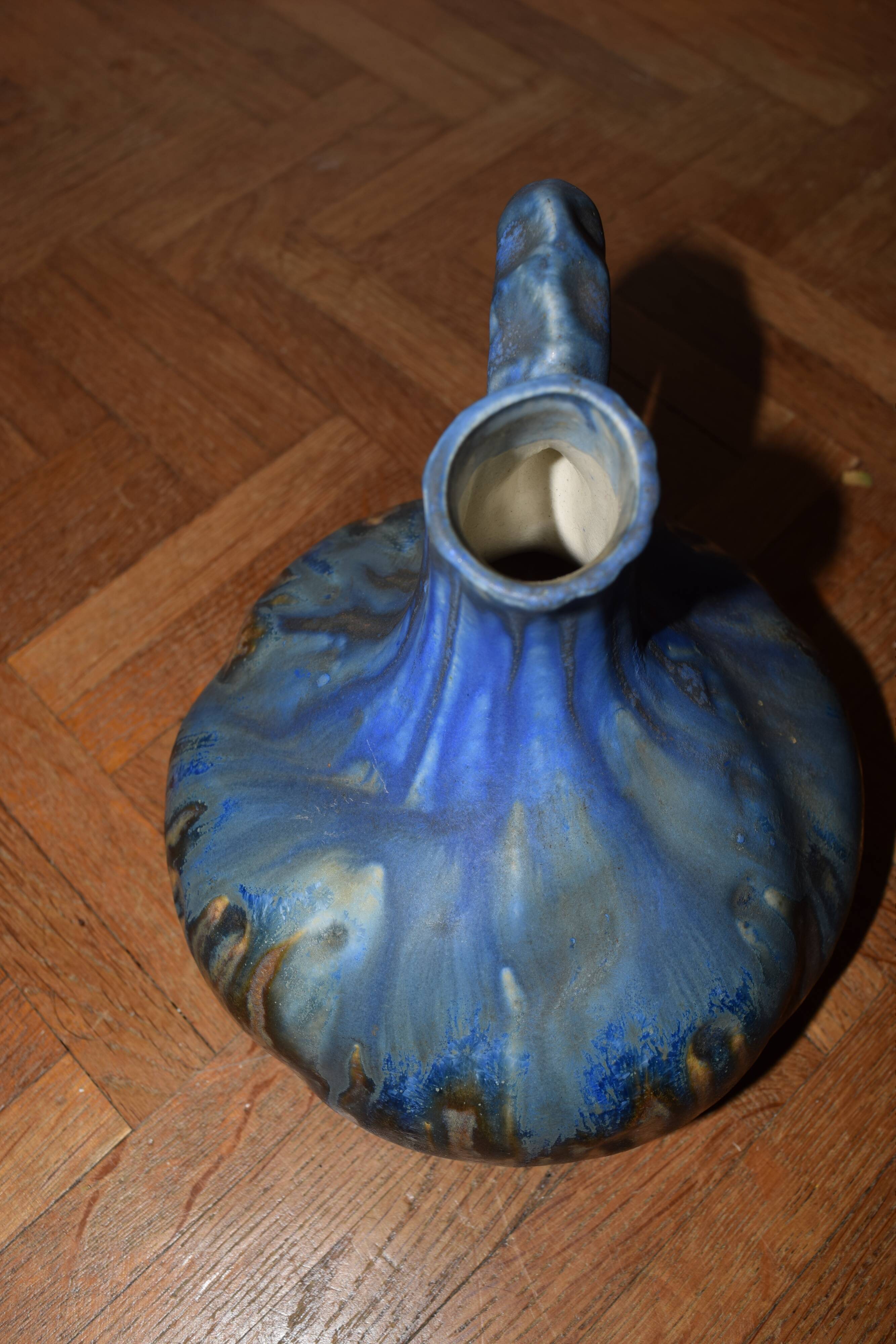 Martin signed stoneware vase