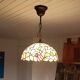 Suspension vitrail style Tiffany – Ø 30 cm – verre véritable – lourde
