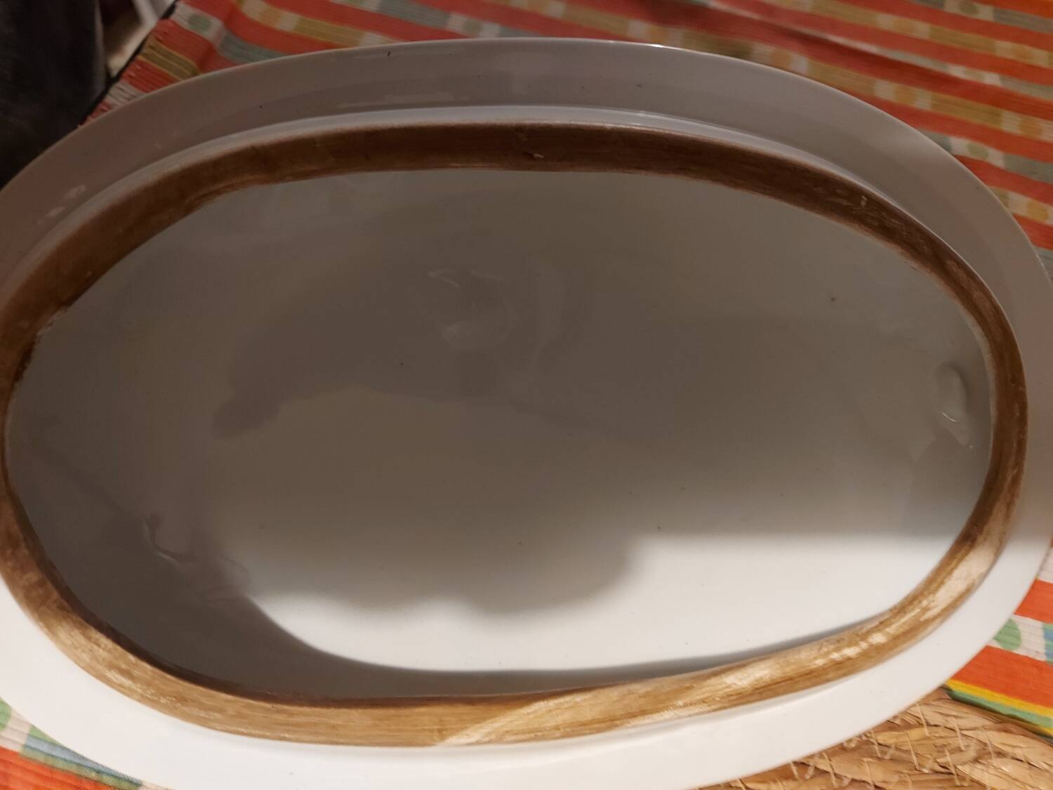 Rouen earthenware soup tureen